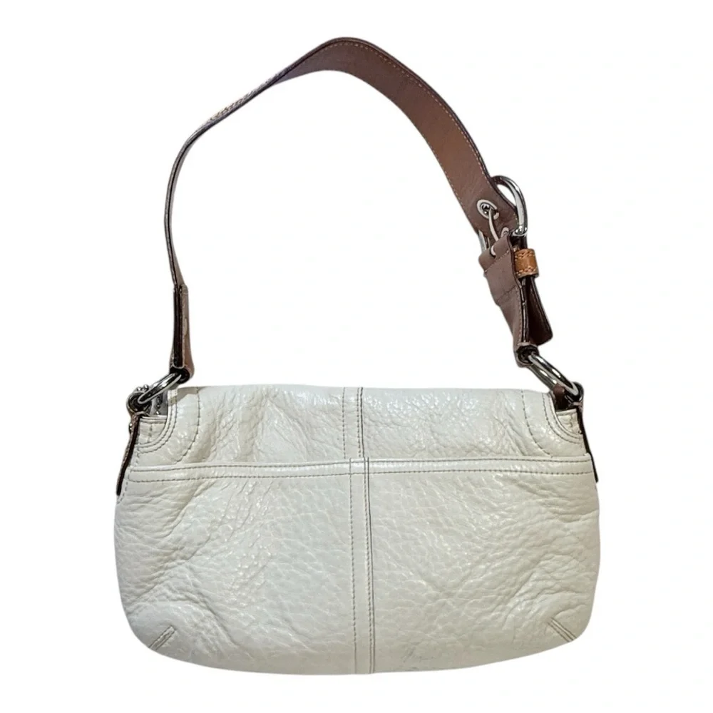 Coach White and Brown Shoulder Bag - Picture 2 of 12